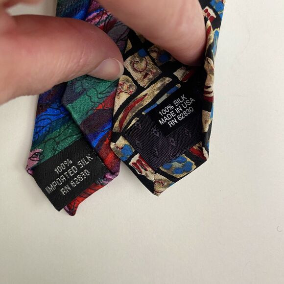 J Jerry Garcia Silk Tie Abstract Art Banyan Tree Carousel Neckties Lot of 6 - Picture 10 of 13